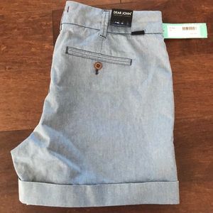 Midrise Cuffed Shorts